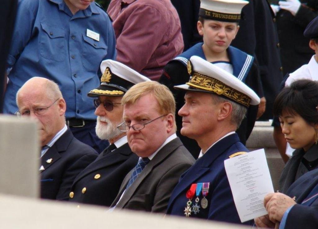 Capt John Sail, Capt Richard Woodman, Charles Kennedy MP,  RADM Charles-Edouard de Coriolis.
